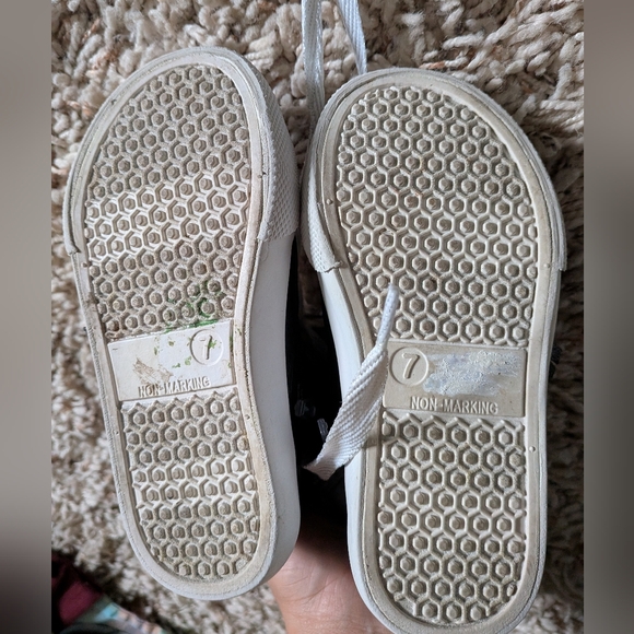 Girls High-Top Sneakers - Grey/Silver and White - Picture 4 of 4